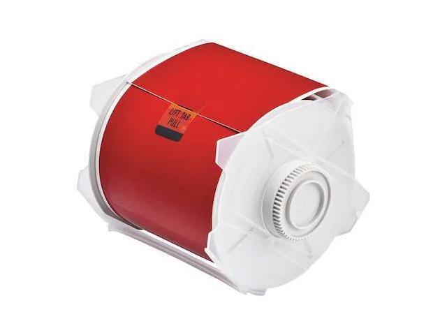 BRADY 76623 Label Tape Cartridge, Red, Labels/Roll: Continuous