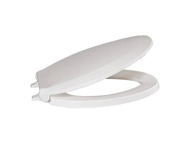 CENTOCO AMFR800STSS-001 Toilet Seat With Cover, Toilet Seat, Elongated, White