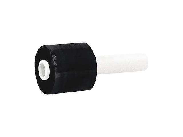 PARTNERS BRAND TNBEC303BLK Stretch Film,3' x 80G' x 1000 ft.,Blk,PK18, 3' W x