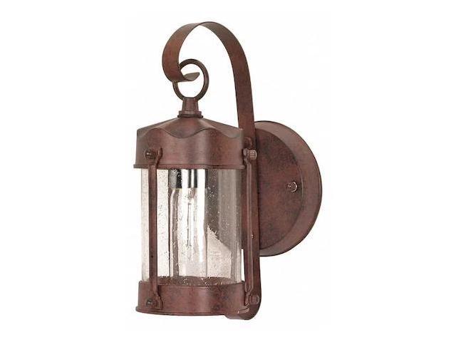NUVO 60-3461 1-Light 10-5/8 in. Wall Lantern Piper Lantern with Clear Seed Glass
