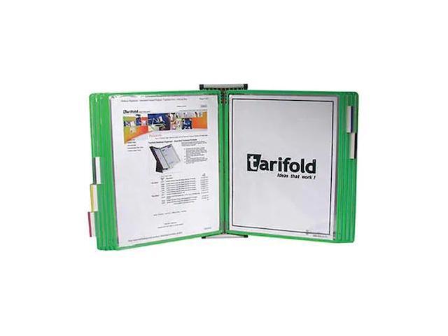 TARIFOLD W251 Document Wall Display Unit,10 Green Pocket