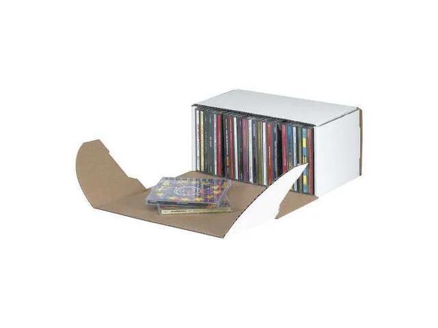 PARTNERS BRAND MEZ1055 Outside Tuck Mailers, 10 5/16 x 5 x 5 9/16, White,