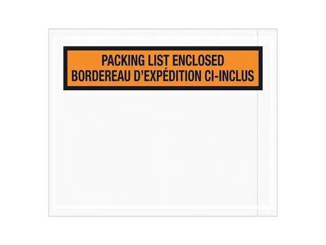 TAPE LOGIC PL501 Tape Logic Bilingual Packing List Envelopes, 4 1/2 x 5 1/2,