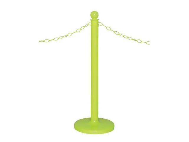 ZORO SELECT 96414-6 2.5' Diameter Safety Green Stanchion, 6 pk