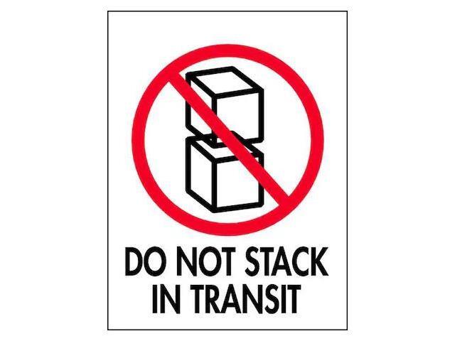TAPECASE 16U852 InstructionalHandlingLabel,White,PK500