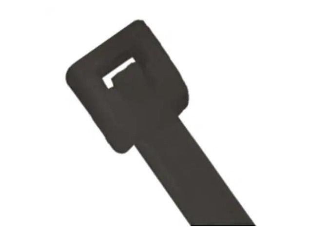 PARTNERS BRAND CTUV418 4' L, Black UV Cable Tie, PK 1000