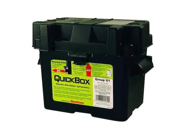 QUICKCABLE 120170-360-001 Battery Box,Black,10-63/64' Lx7-39/64' W