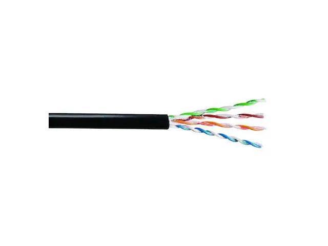 GENSPEED 5136100 Data Cable,Cat 5e,24 AWG,100ft,Black