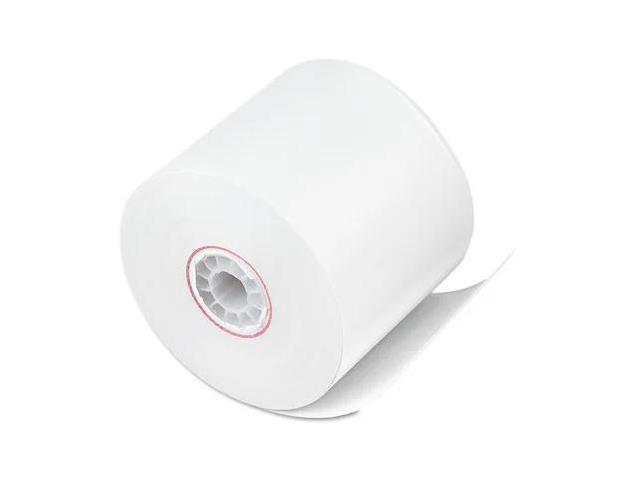 ICONEX 8677 Impact Bond Paper Rolls, 2.25 x 150 ft, White, PK100
