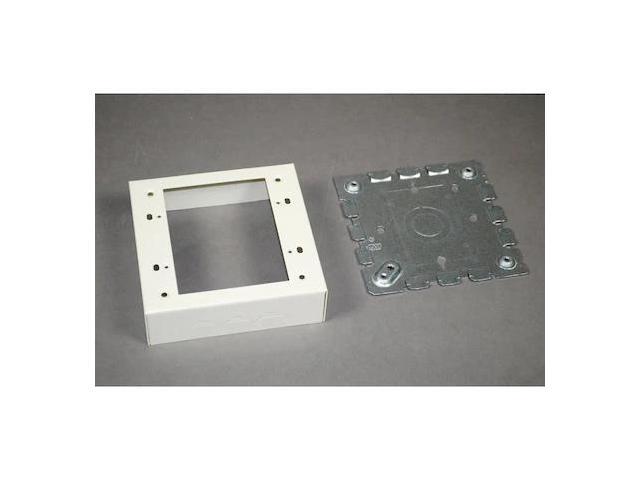 WIREMOLD 5747-2WH Two Gang Box Fitting,White,Steel
