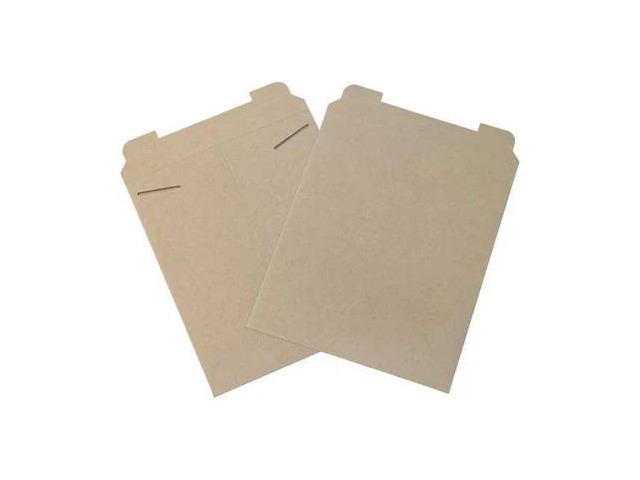 PARTNERS BRAND RM4 Flat Mailers, 12 3/4' x 15', Kraft, PK100