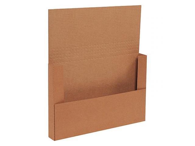 PARTNERS BRAND M1482BFK Easy-Fold Mailers, 14 1/8 x 8 5/8 x 2, Kraft,