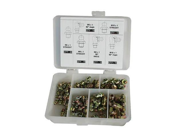 AMERICAN FORGE & FOUNDRY 8104 Grease Fitting Kit, Metric, 80 Individual