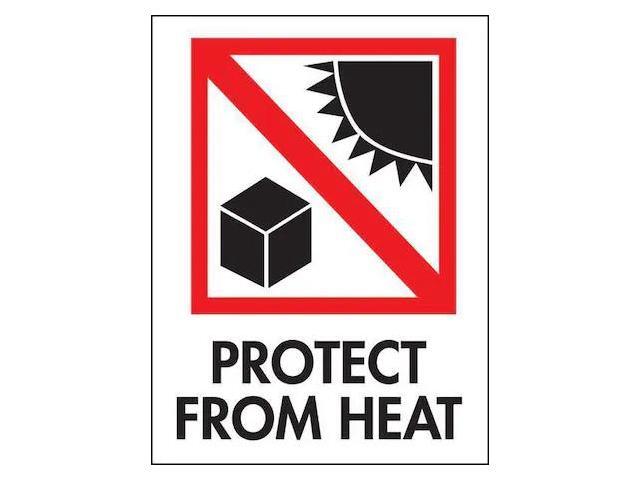 TAPECASE 16U856 InstructionalHandlingLabel,White,PK500