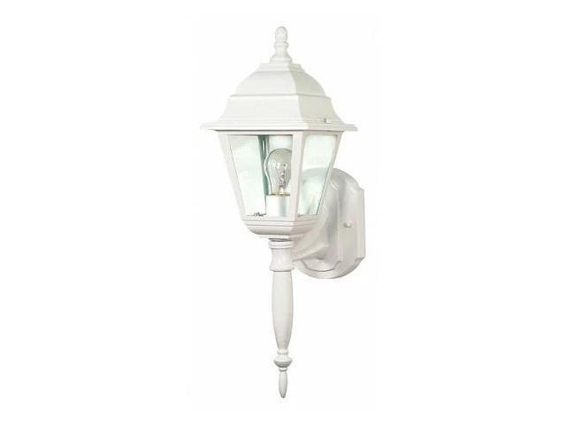 NUVO 60-3453 Briton 1-Light 18 in. Wall Lantern with Clear Seed Glass