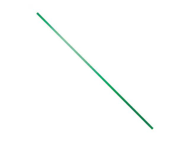 PARTNERS BRAND PMT4G Plastic Twist Ties, 4' x 5/32', Metallic Green, PK2000
