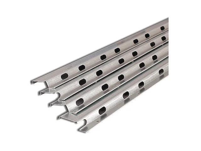 AURALEX ACOUSTICS RC-8 Sound-Isolating Channel, Steel, 3/16 ft W, 8 ft L, 0.5