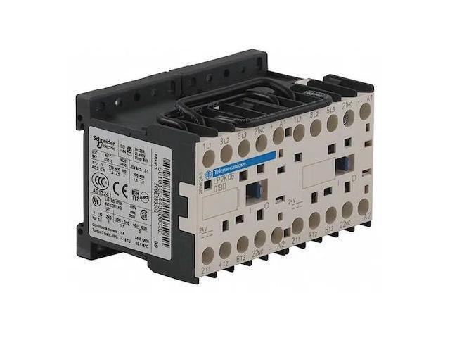SQUARE D LP2K0901BD IEC Miniature Magnetic Contactor, 1NC, 24V DC, 3 P,