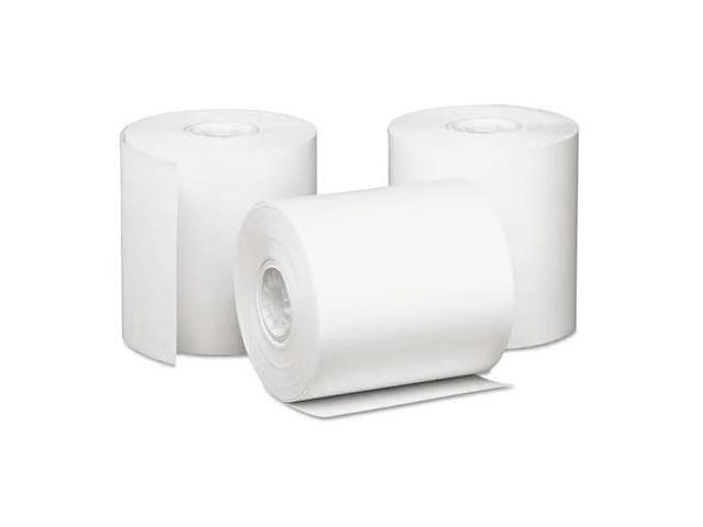 ICONEX 09228 Impact Bond Paper Rolls, 3 x 85 ft, White, PK50
