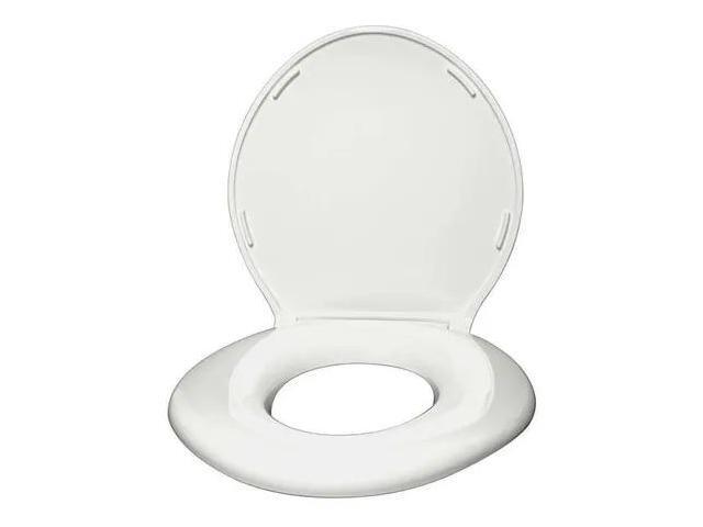 Standard Elongated Closed Front Toilet Seat With Cover In White