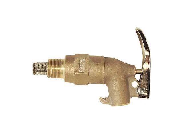 ZORO SELECT 08902 Rigid Safety Faucet,Self-Closing,Brass