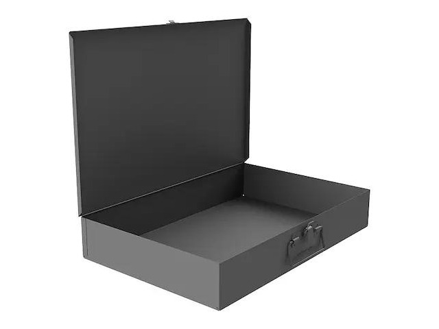 DURHAM MFG 123-95 1 Compartment Box, Steel, 18 in W x 12 in D x 3 in H