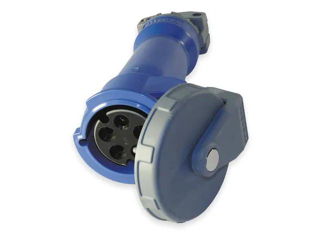 HUBBELL WIRING DEVICE-KELLEMS HBL530C9W Watertight Pin & Sleeve Connector, 30