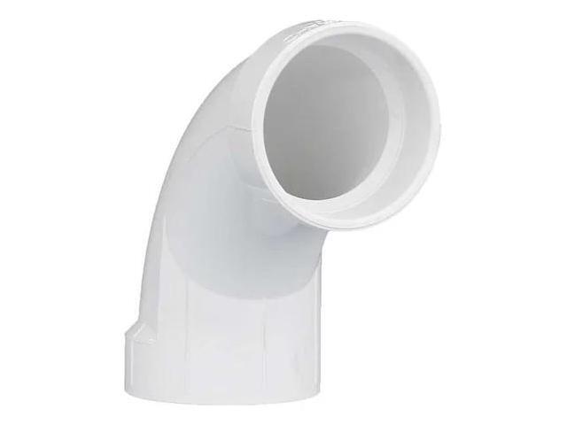 MUELLER INDUSTRIES 1WJZ1 2' Hub PVC DWV 90 Degree Long Sweep Elbow