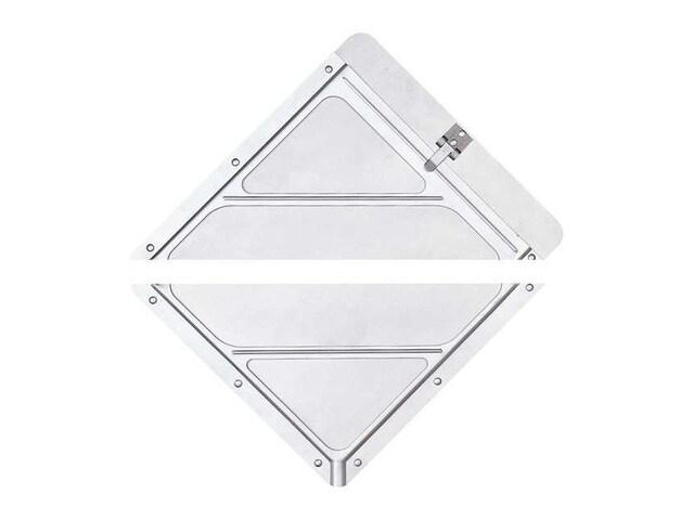 BRADY 60142 Vehicle Placard Holder, Aluminum, 10 3/4 in W x 10 3/4 in H