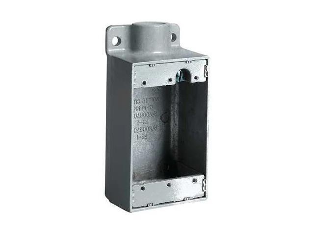 KILLARK FD-2 Device Box,Deep,3/4' Hub,4.62' L,Gray