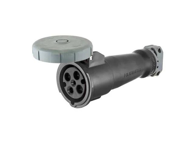 HUBBELL WIRING DEVICE-KELLEMS HBL420C5W Watertight Pin & Sleeve Connector, 20