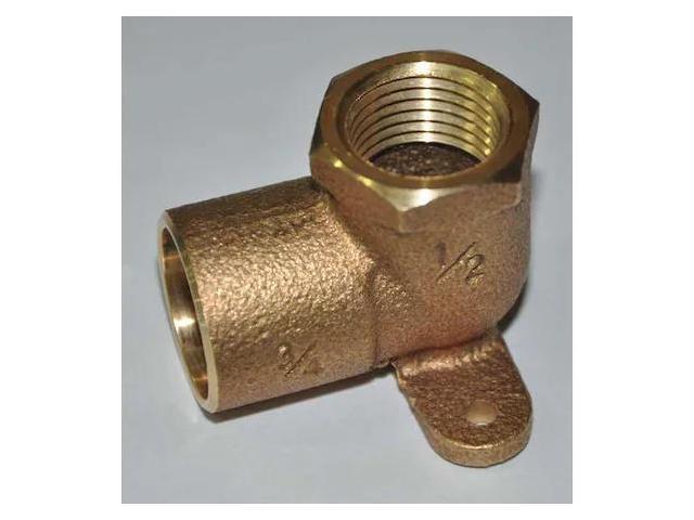 Photos - Other Bathroom Accessories ZORO SELECT 24W593 3/4' NOM C x 1/2' FNPT Copper 90 Degree Drop Elbow