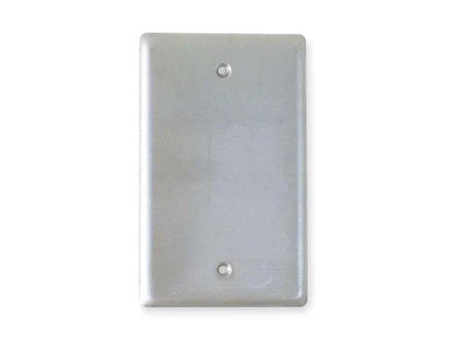 HUBBELL KILLARK 1FB Weatherproof Cover, 1 Gang, Aluminum, Blank Cover Type