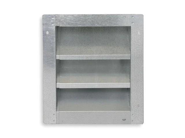 DAYTON 2FTV2 Louver,Adj w/ 28 to 46 In,Galv Steel