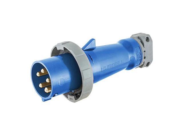 HUBBELL HBL530P9W IEC Pin and Sleeve Plug,4P,5W,30A,208V