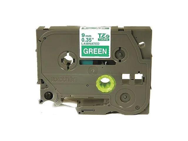 Brother Label Tape Cartridge,Wht/Grn,121/642' W TZe725