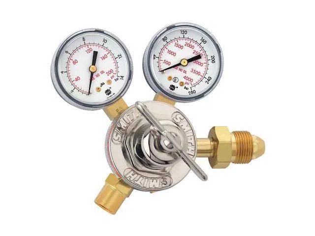 SMITH EQUIPMENT 30-150-580 Gas Regulator, Argon, Helium, Nitrogen, Single