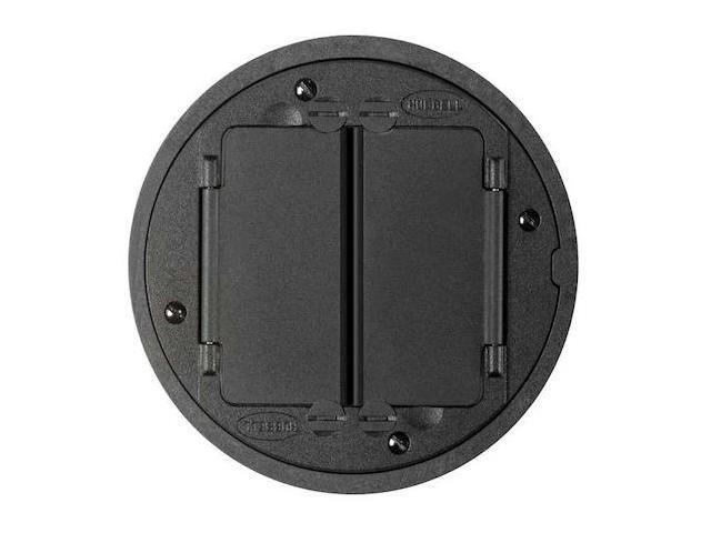 HUBBELL WIRING DEVICE-KELLEMS S1TFCBL Box Cover, Floor Box Type, 2 Gang,