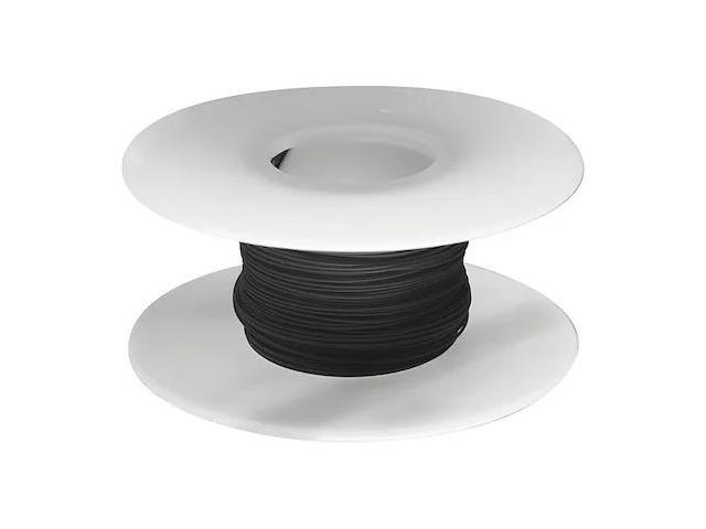 OK INDUSTRIES R26BLK-0100 Spooled Wrapping Wire, 26 AWG, Black, Kynar(R), 100 ft