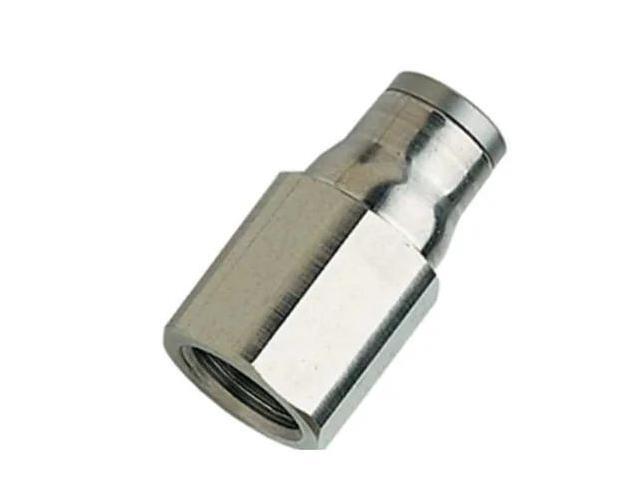 LEGRIS 3614 08 10 Push-Fit Adapter Fitting, 5/16 in Tube Size, Brass, Silver