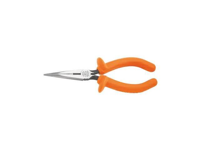 KLEIN TOOLS D203-6-INS 6 7/8 in D203 Needle Nose Plier,Side Cutter Cushion Grip