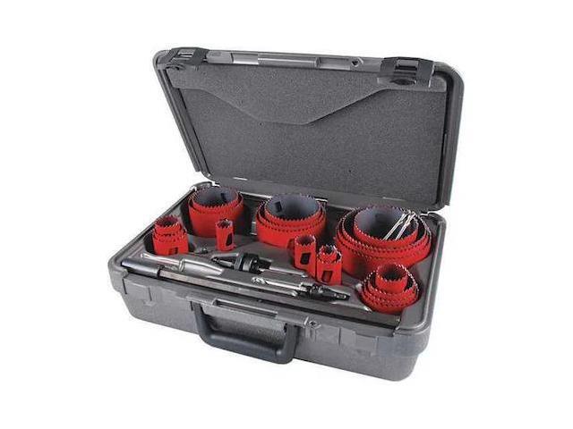 MORSE MHS23M Hole Saw Kit,Saw Sizes 3/4' to 4-3/4'