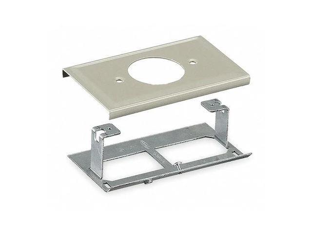 HUBBELL WIRING DEVICE-KELLEMS HBL3033JEIV Single Receptacle Cover,Ivory