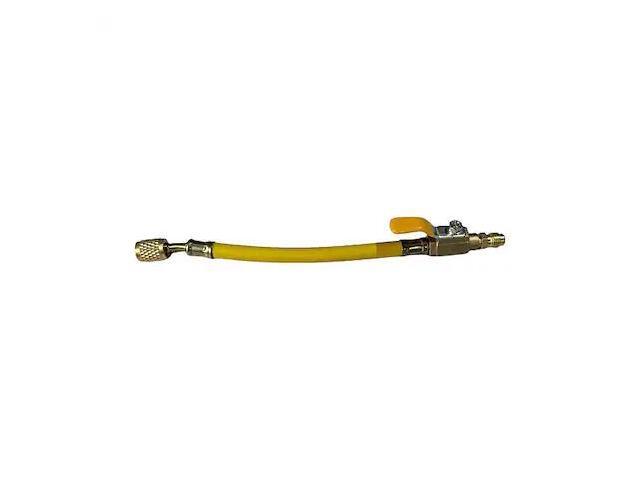 DAYTON 4PDG3 Ball Valve Adapter Hose, 6 In, Yellow