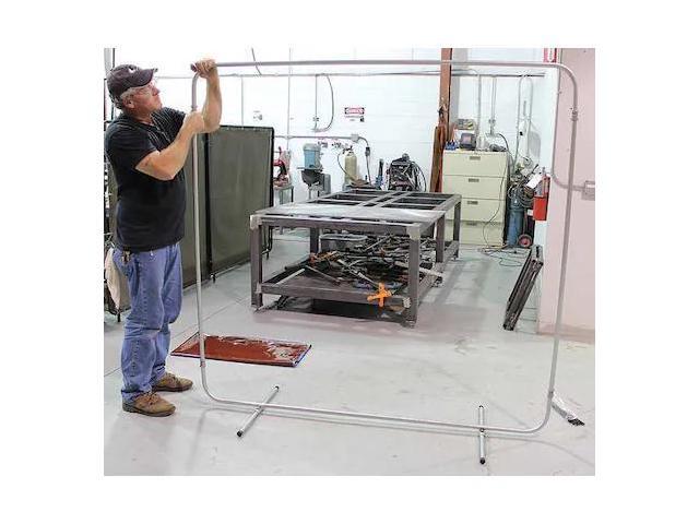 ACCUFORM PWD302 Welding Screen Frame, 8 ft L., 8 ft. W., 6 ft. H.