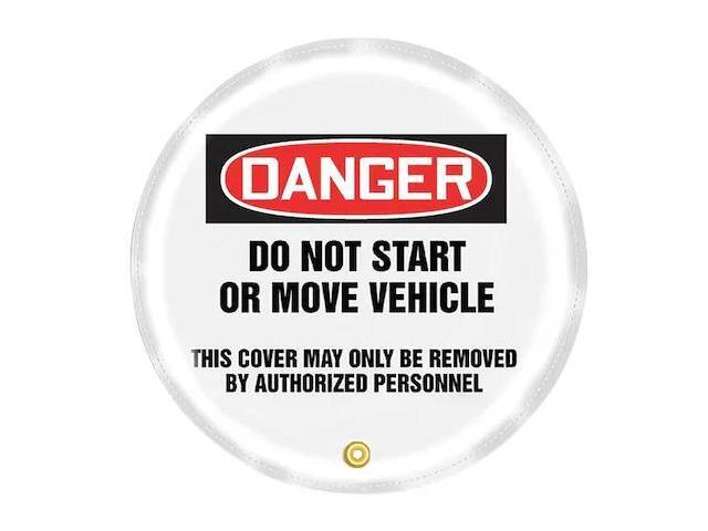 ACCUFORM KDD814 Steering Wheel Cover,Do Not Start,16 In.