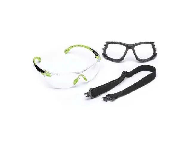 3M S1201SGAF-KT Solus Safety Glasses Kit, Strap, Removable Foam Gasket,
