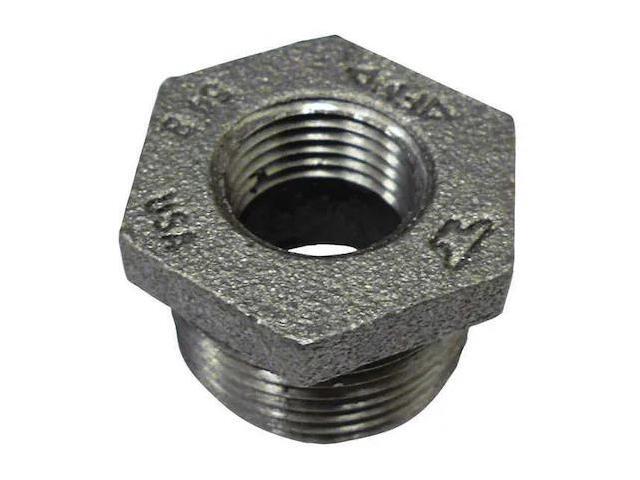 Anvil 383 Galvanized Cast Iron Hex Bushing, 1-1/2' x 1'