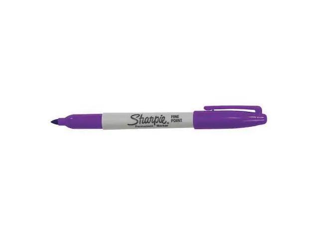 SHARPIE MK301PR Fine Point Permanent Markers, Purple, PK12