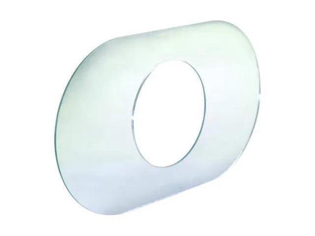 ZORO SELECT 34041 Cover Plate, 14' x 8', Acrylic, Chrome